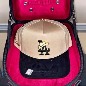 Tan and Black LA SnapBack